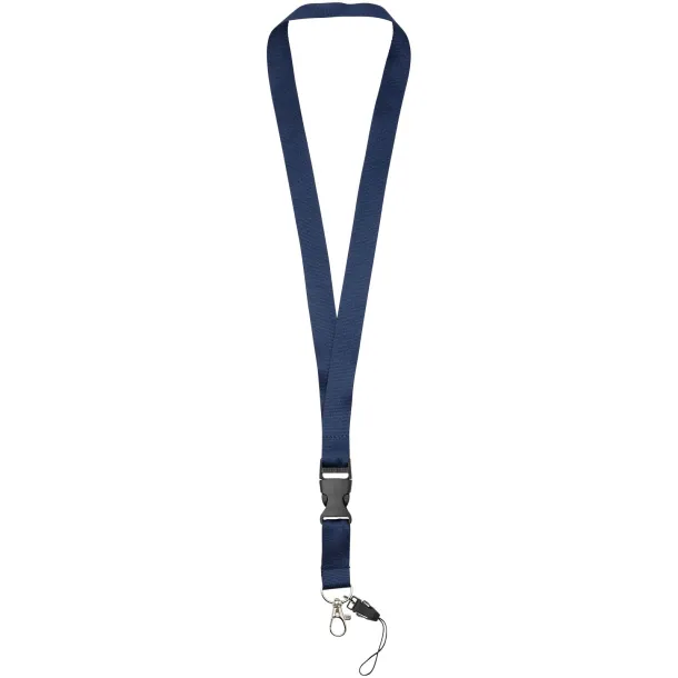 Sagan phone holder lanyard with detachable buckle Navy Blue