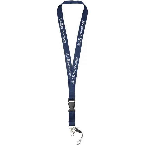 Sagan phone holder lanyard with detachable buckle Navy Blue