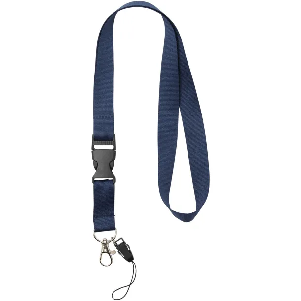 Sagan phone holder lanyard with detachable buckle Navy Blue