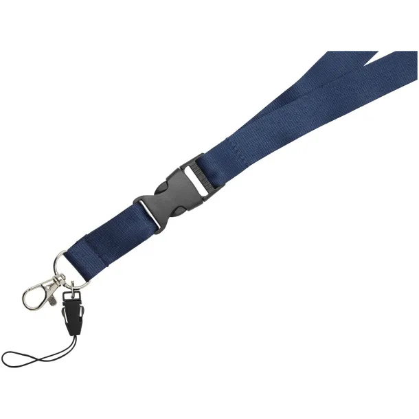 Sagan phone holder lanyard with detachable buckle Navy Blue