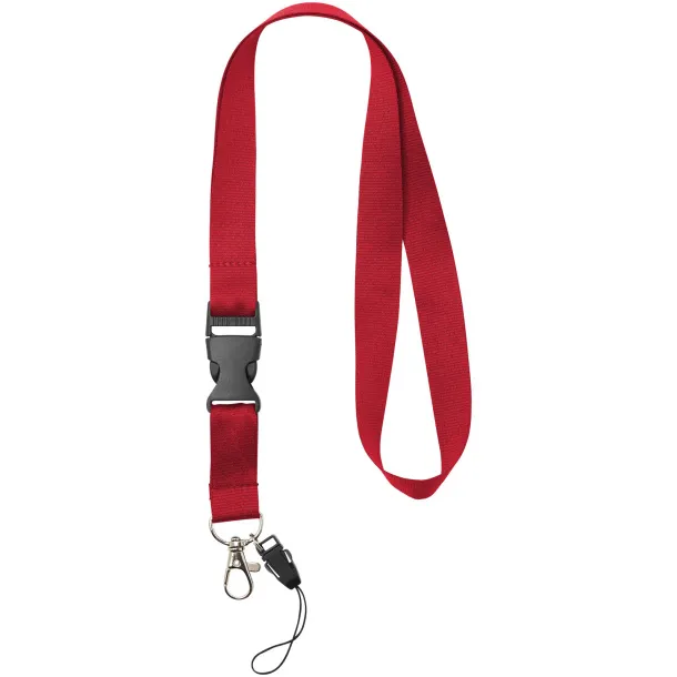 Sagan phone holder lanyard with detachable buckle Red