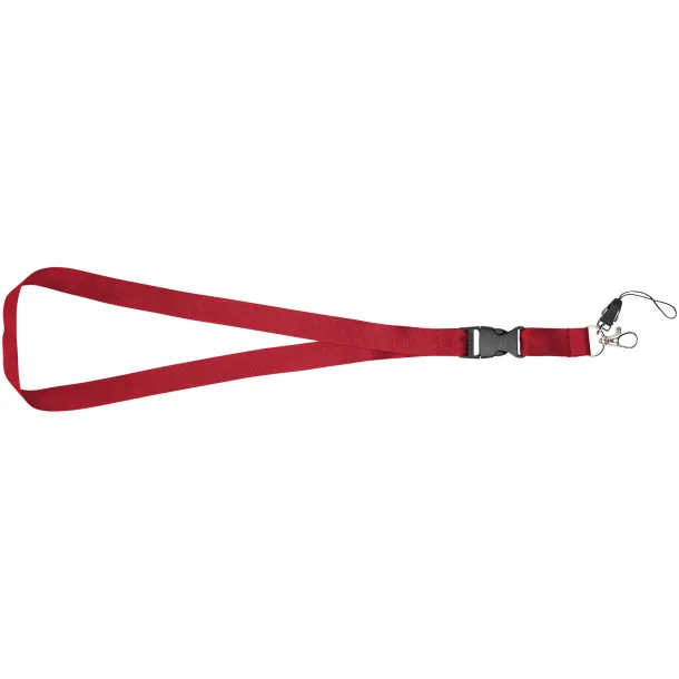 Sagan phone holder lanyard with detachable buckle Red