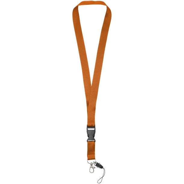 Sagan phone holder lanyard with detachable buckle Orange