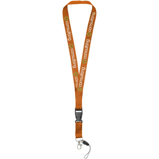 Sagan phone holder lanyard with detachable buckle Orange