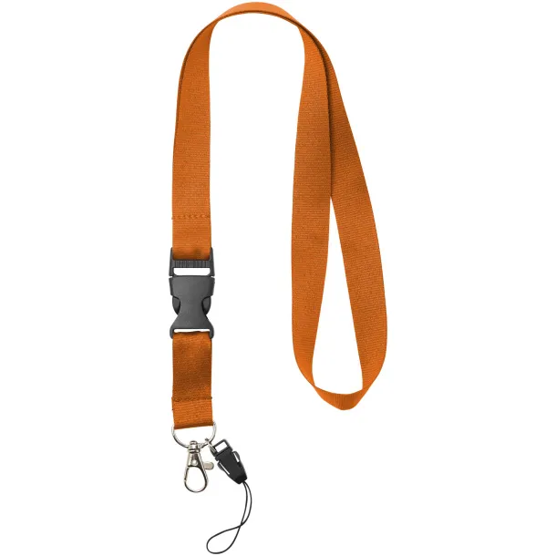 Sagan phone holder lanyard with detachable buckle Orange