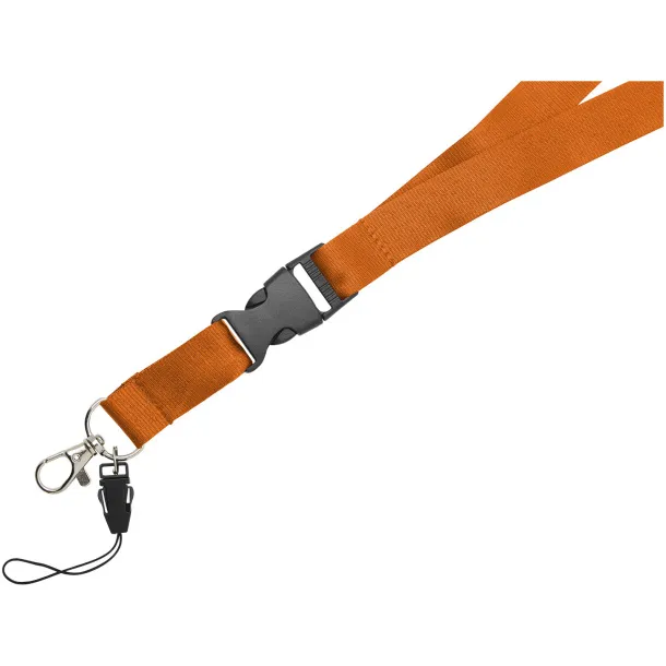 Sagan phone holder lanyard with detachable buckle Orange