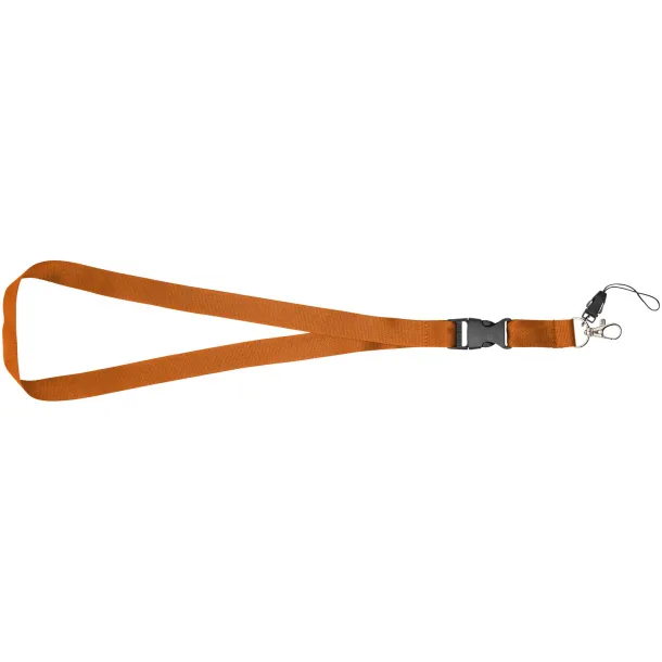 Sagan phone holder lanyard with detachable buckle Orange