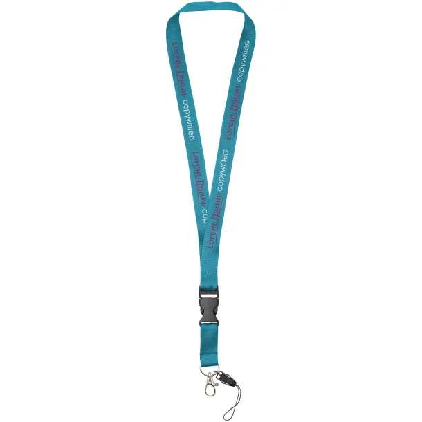 Sagan phone holder lanyard with detachable buckle Process blue