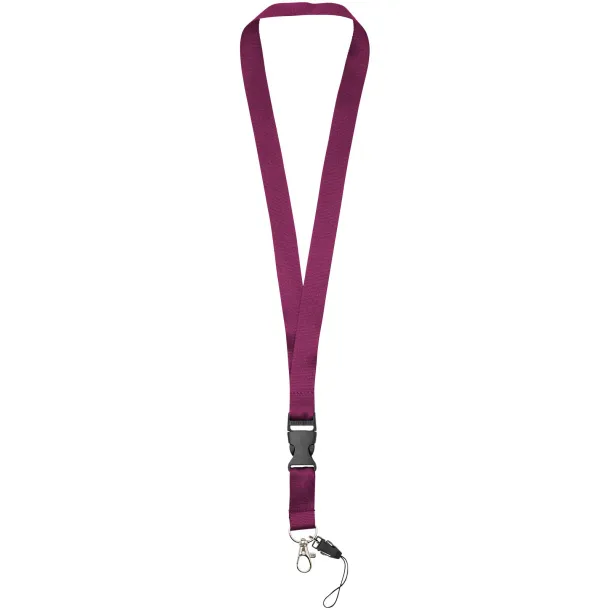 Sagan phone holder lanyard with detachable buckle Burgundy