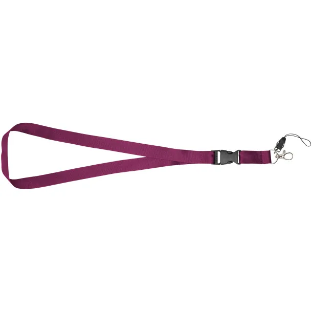 Sagan phone holder lanyard with detachable buckle Burgundy