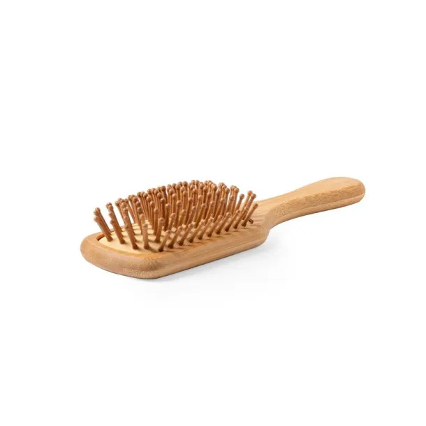  Bamboo hairbrush light brown