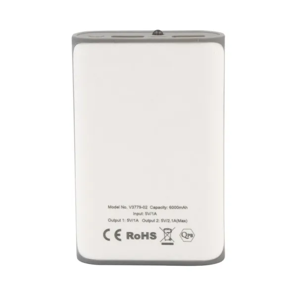  Power bank 6000 mAh white