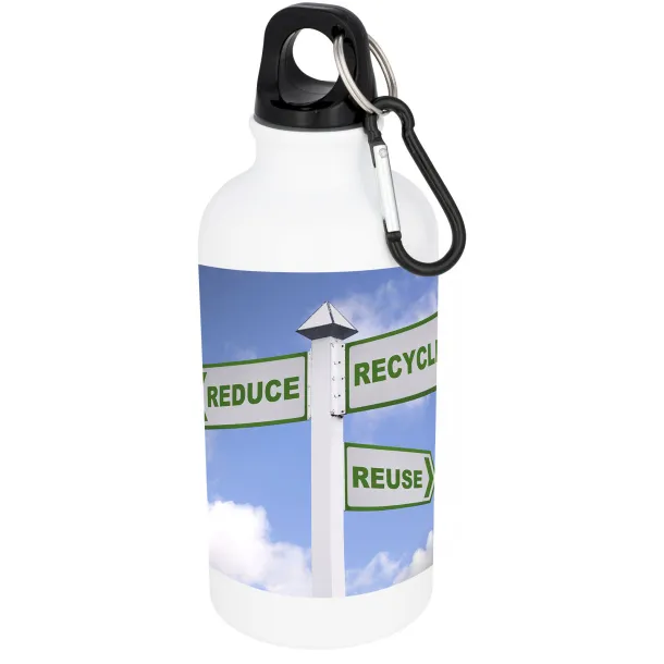 Oregon 400 ml sublimation sport bottle - Bullet White