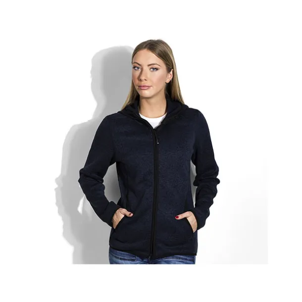 JOKER LADY women’s mélange hooded sweatshirt - EXPLODE Blue