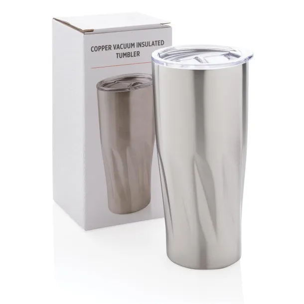  Copper vacuum insulated tumbler - XD Collection Silver