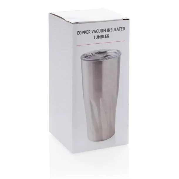  Copper vacuum insulated tumbler - XD Collection Silver