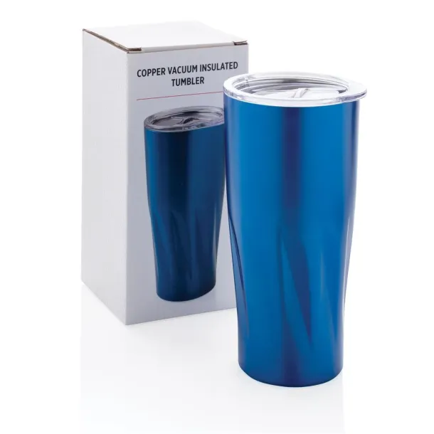  Copper vacuum insulated tumbler - XD Collection Blue