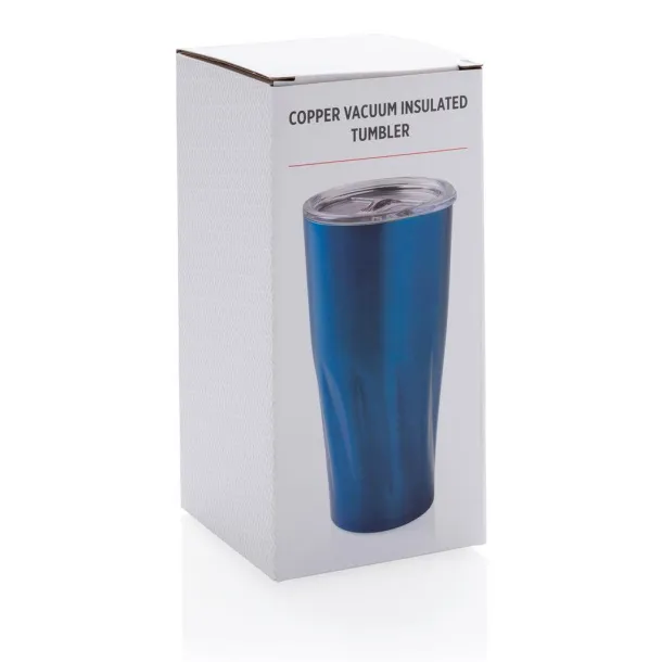  Copper vacuum insulated tumbler - XD Collection Blue