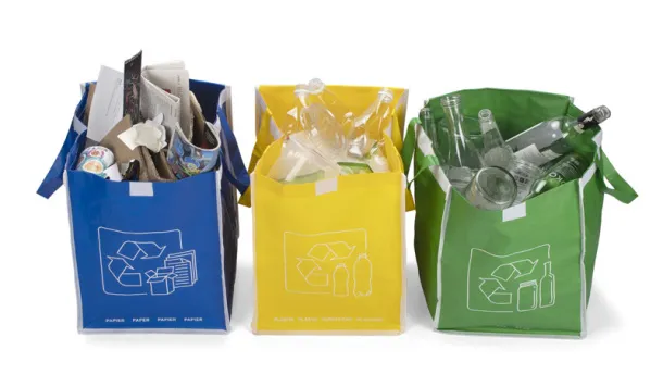  Recycling bags colourful