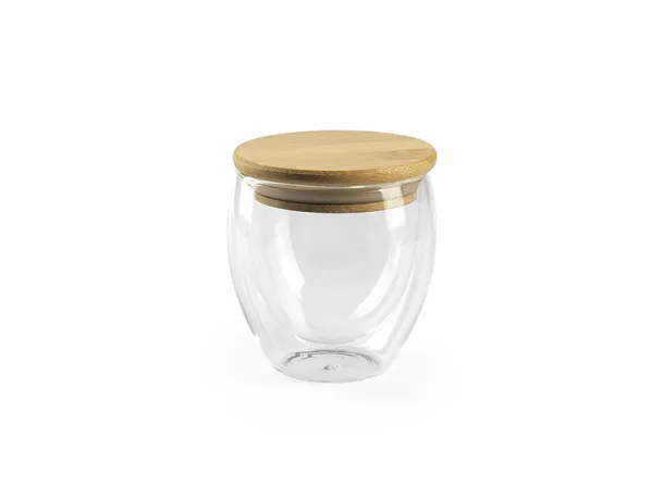 GOLD staklena čaša, 250 ml Transparentna