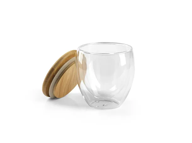 GOLD staklena čaša, 250 ml Transparentna