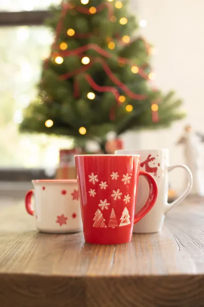 Perala porcelain Christmas mug White