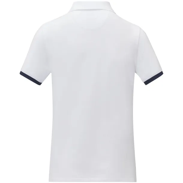 Morgan short sleeve women's duotone polo - Elevate Life White