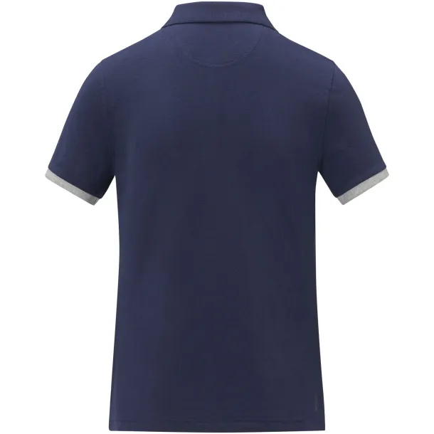 Morgan short sleeve women's duotone polo - Elevate Life Navy Blue