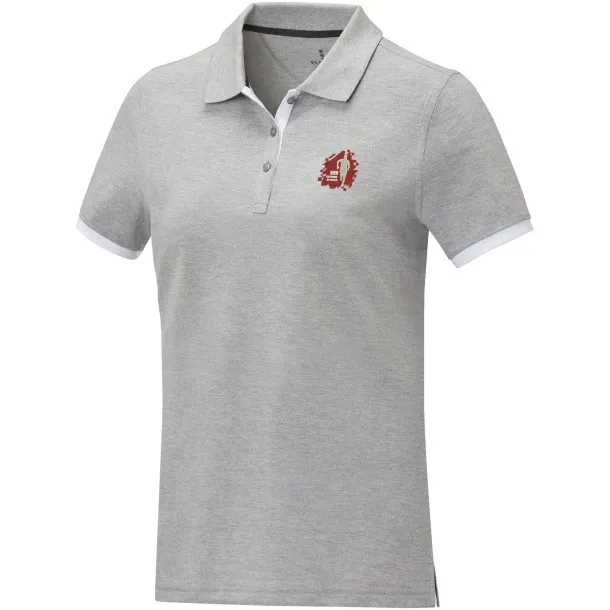 Morgan ženska polo majica kratkih rukava - Elevate Life Heather grey