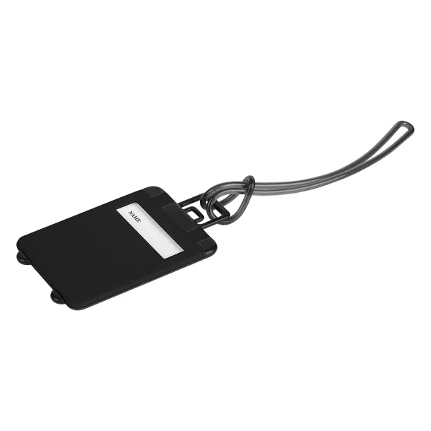 TRAVELER plastic travel tag - BRUNO Black