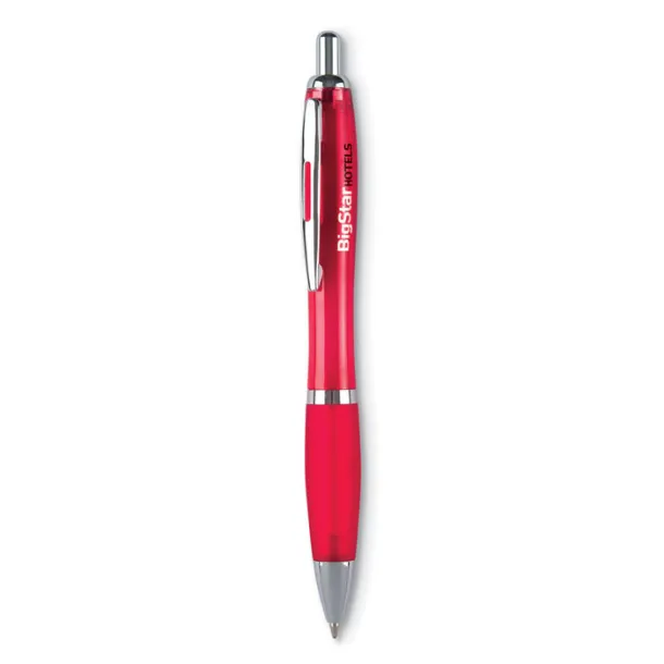 RIOCOLOUR Ball pen transparent red