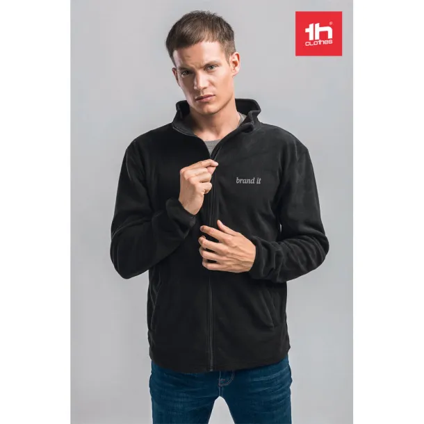 HELSINKI Men's polar fleece jacket Black