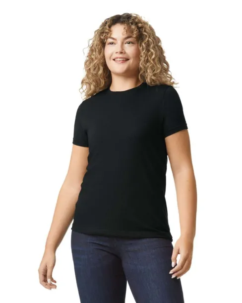  SOFTSTYLE® CVC Ženska majica kratkih rukava, 155 g/m2 - Gildan Crna