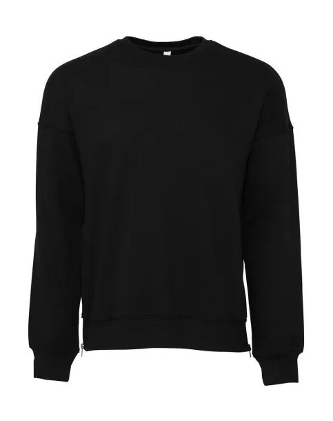  Unisex Drop Shoulder Fleece - Bella+Canvas DTG Black