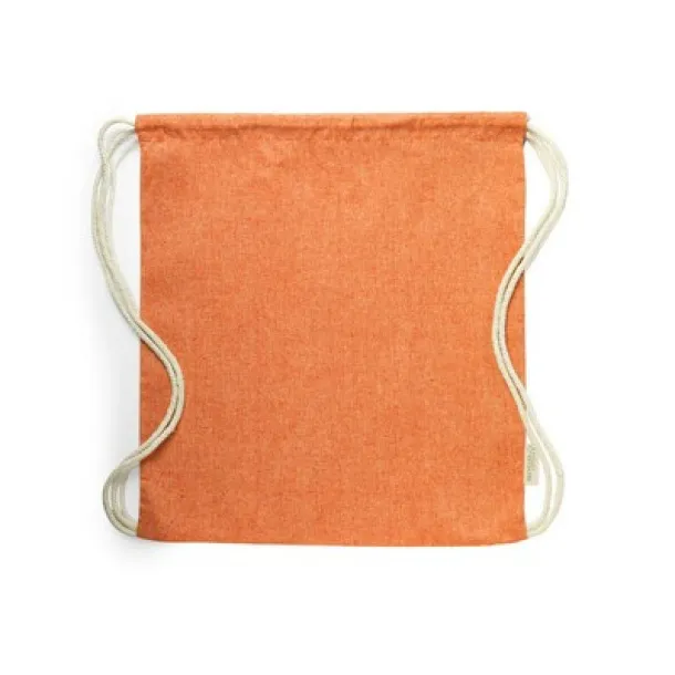  Recycled cotton drawstring bag Narančasta