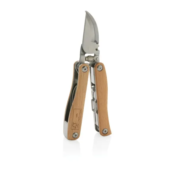  FSC® wooden garden multi tool - XD Collection Brown 