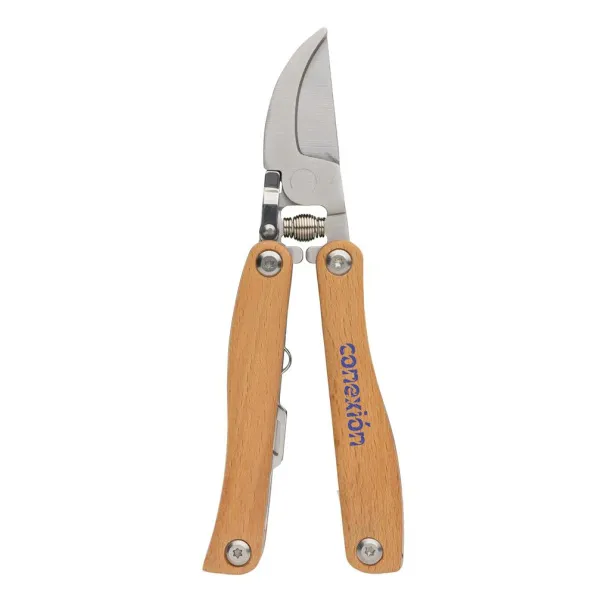  FSC® wooden garden multi tool - XD Collection Brown 