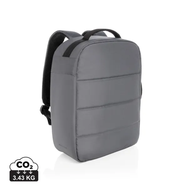  Impact AWARE™ RPET anti-theft 15,6"laptop backpack - XD Xclusive Anthracite 