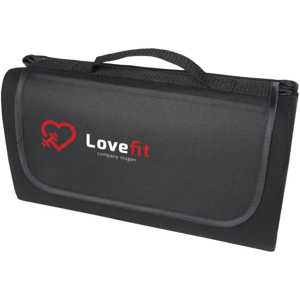 Salvie recycled plastic picnic blanket Crna