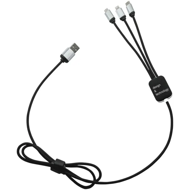 SCX.design C17 easy to use light-up cable - SCX.design Solid black White