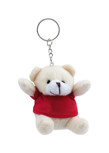 Teddy keyring Red