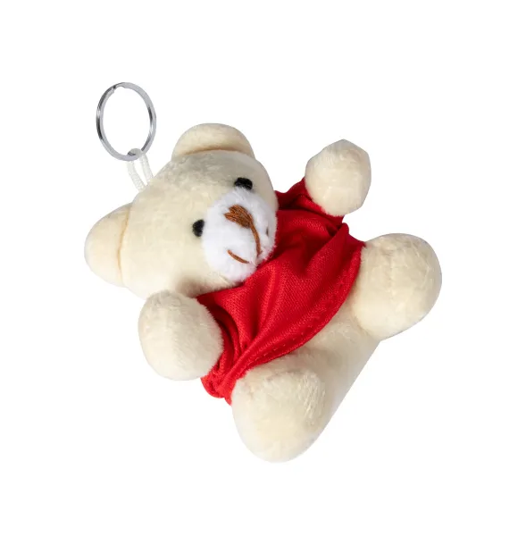 Teddy keyring Red