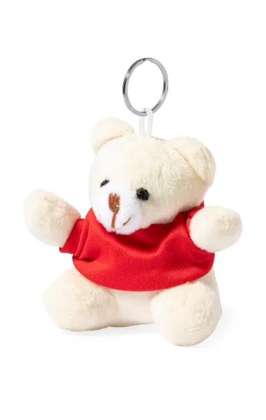 Teddy keyring Red