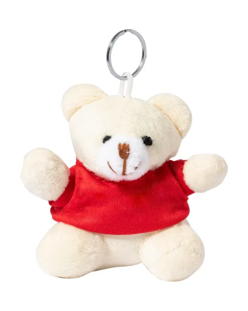 Teddy keyring Red