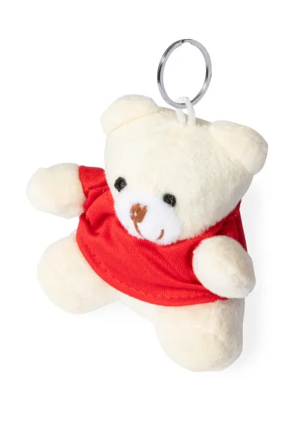 Teddy keyring Red