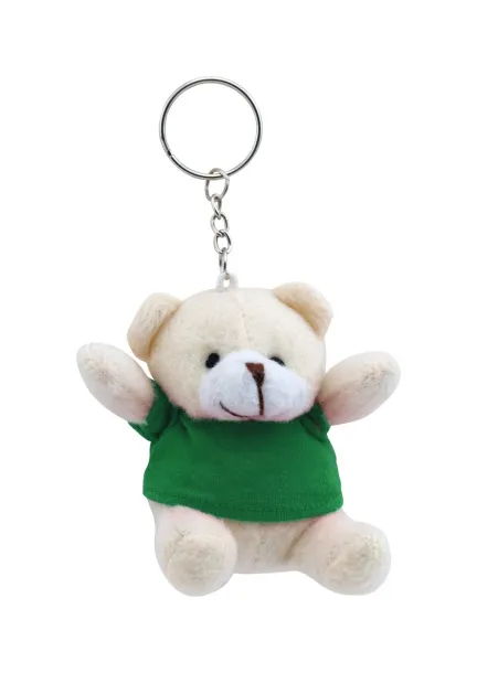 Teddy keyring Green