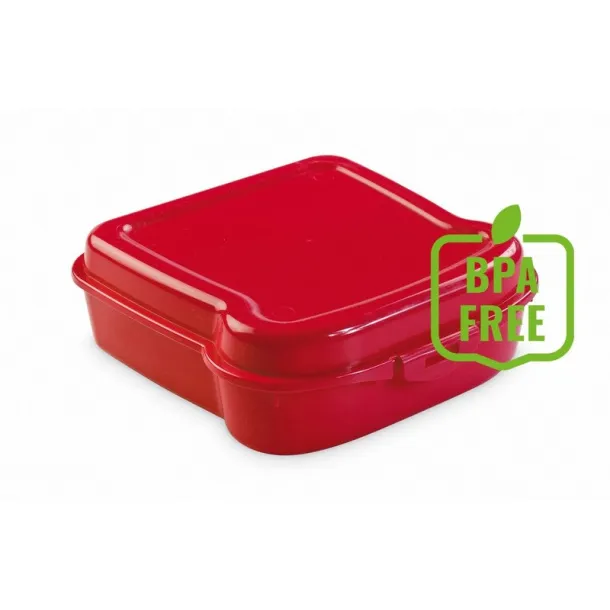  Lunch box "sandwich" 400 ml red