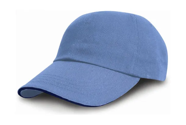  Heavy Cotton Drill Cap - Result Headwear Sky Navy