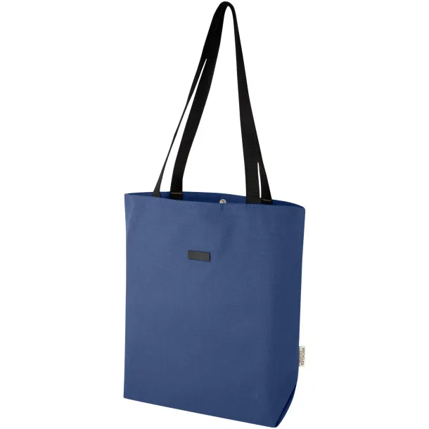 Joey GRS recycled canvas versatile tote bag 14L Navy Blue