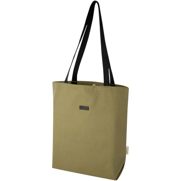 Joey GRS recycled canvas versatile tote bag 14L - Unbranded Olive